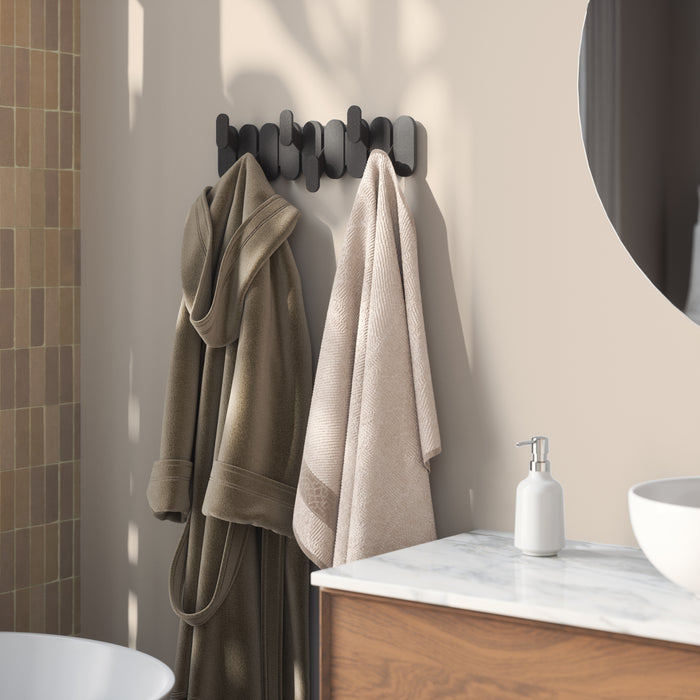 Umbra Tempo Wandkapstok 6 Haken - Zwart