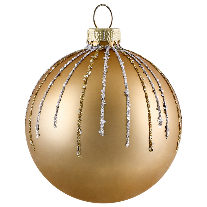 Beliani - FLICKER - Set van 70 kerstballen - Goud - Glas