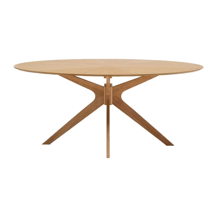 Kave Home Naanim Eettafel 180 x 110 cm - Eiken