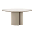 Kave Home Nealy Eettafel Ø 150 cm - Ecru