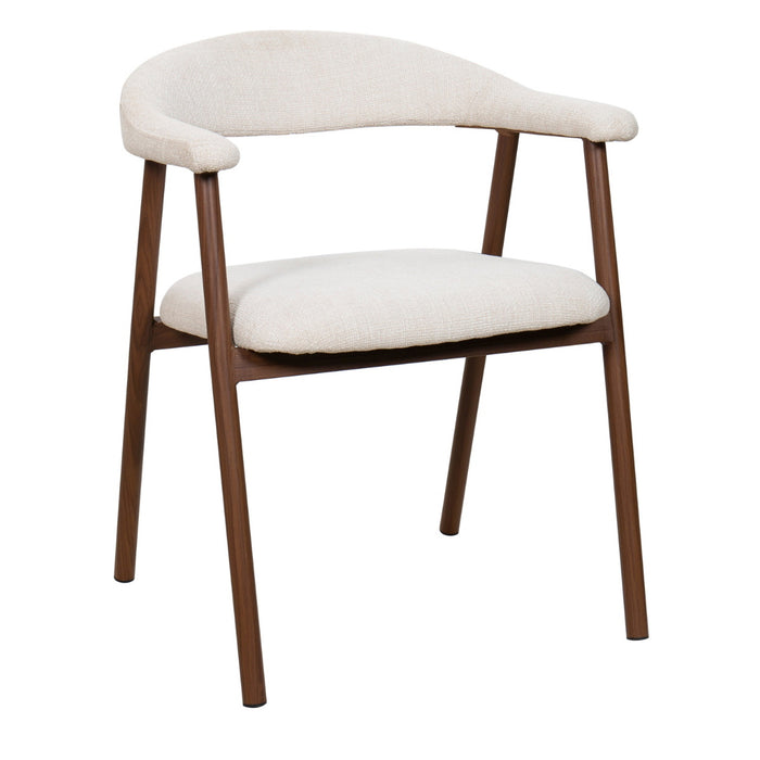 Giga Meubel - Eetkamerstoel Walnoot - Mila - Set van 2