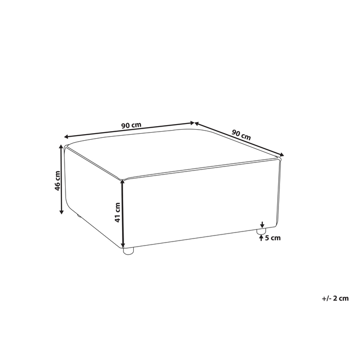 Beliani - BRANDE - Ottomaan - Lichtgroen - Polyester