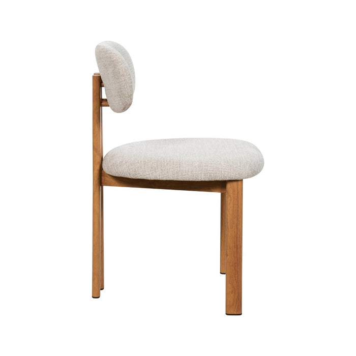 Giga Meubel - Eetkamerstoel Noor Beige|Naturel  - Set van 2