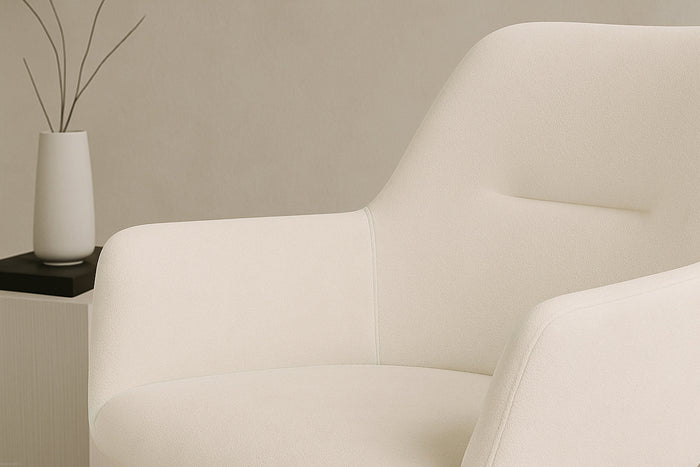 Fjôrd - Eetkamerstoel Beige Stof - Tomorrow - Set van 2