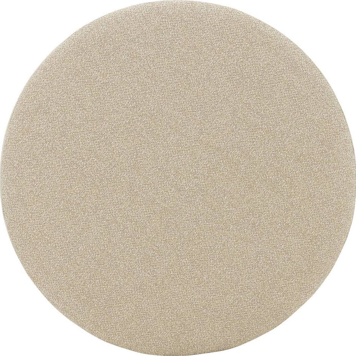 Goossens Poef Arendal in stof gemeleerd grof geweven beige