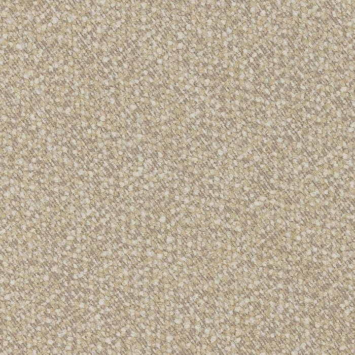 Goossens Poef Arendal in stof gemeleerd grof geweven beige