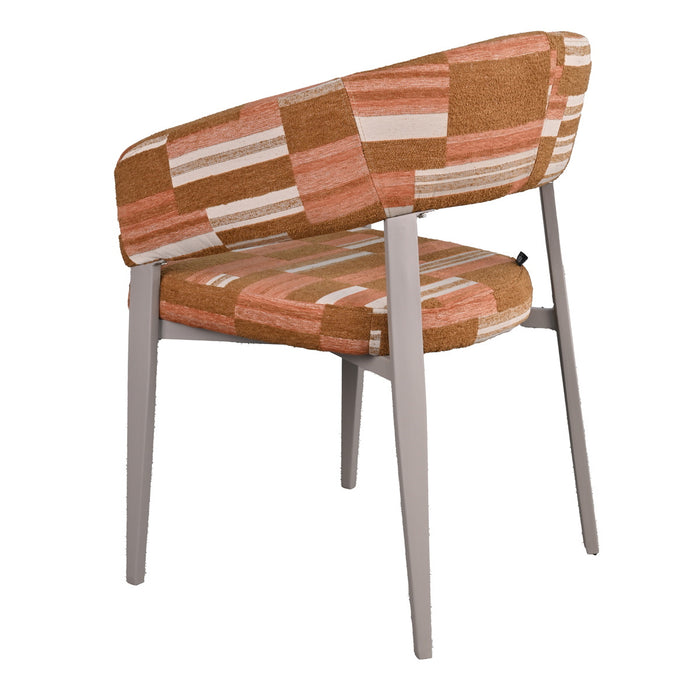 DÉJA Living - Eetkamerstoel Terracotta|Greige - Malmö - Set van 2