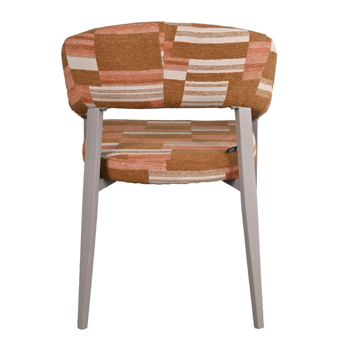 DÉJA Living - Eetkamerstoel Terracotta|Greige - Malmö - Set van 2