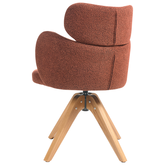 Beliani - MARCY - Eetkamerstoel - Oranje - Bouclé