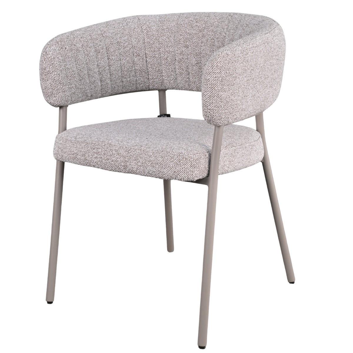 DÉJA Living - Eetkamerstoel Taupe Stof - Malilla - Set van 2