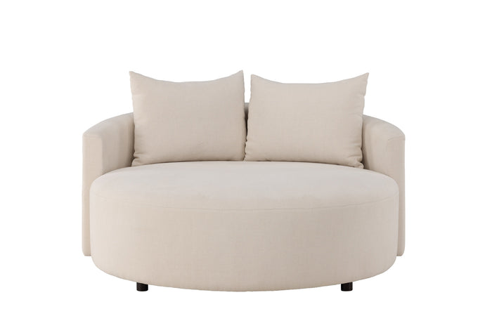 Fjôrd - Loveseat Beige Linnen - 118x118x72cm - Kelso