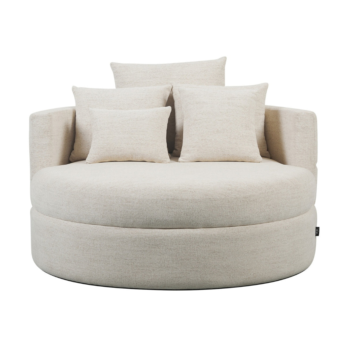 DÉJA Living - Loveseat Beige Stof - 124x124x84cm - Miles