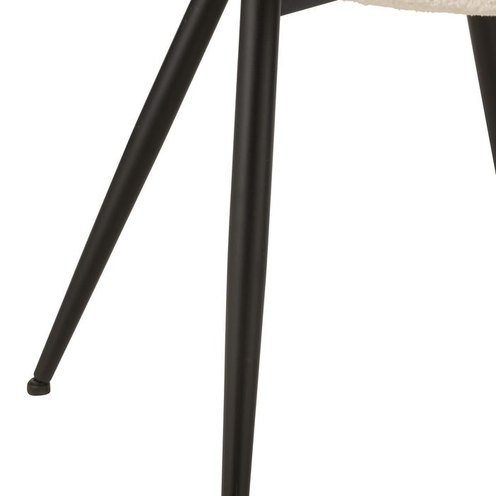 J-Line stoel - stof|metaal - wit