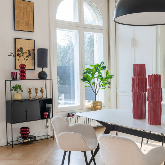 J-Line stoel - stof|metaal - wit