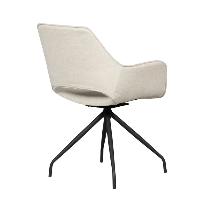 Eetkamerstoel Quito - Wit|Creme -  - 60x84x62cm (BxHxD)