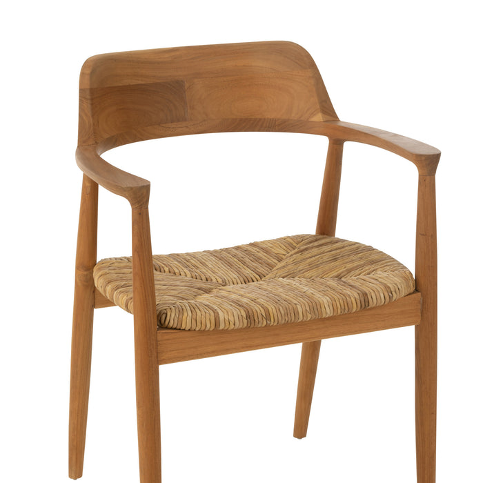 J-Line stoel Hiro - teak hout - naturel