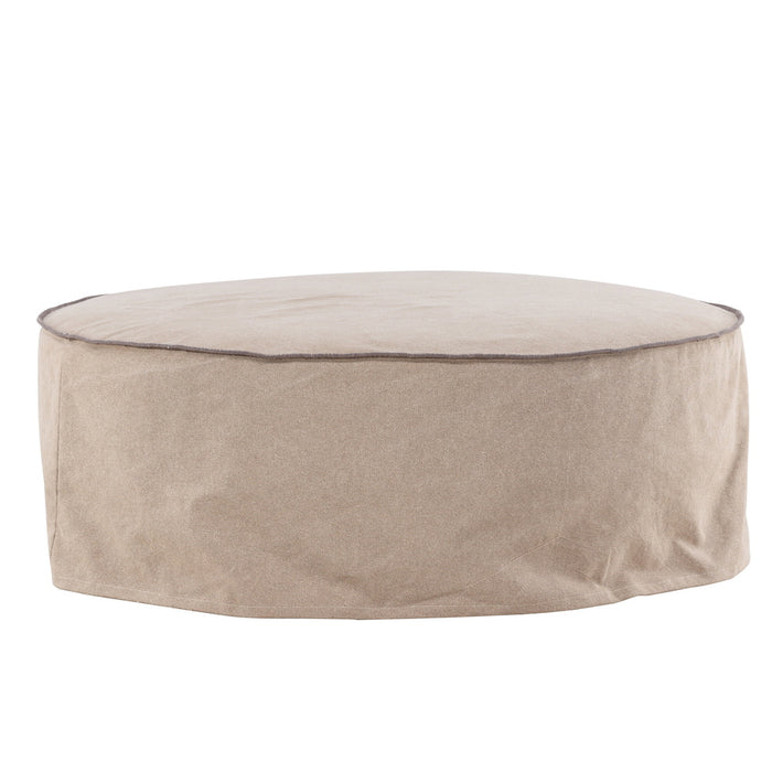 Fjôrd - Ottoman Bruin Stof - 101x101x37cm - Vindö