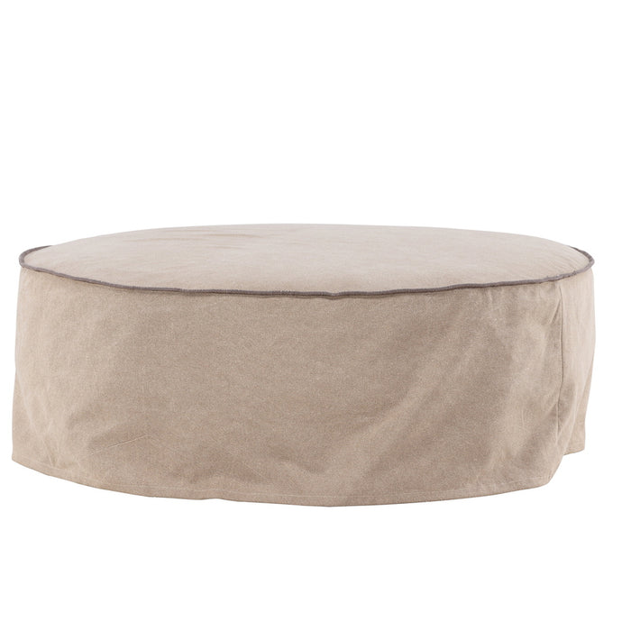 Fjôrd - Ottoman Bruin Stof - 101x101x37cm - Vindö