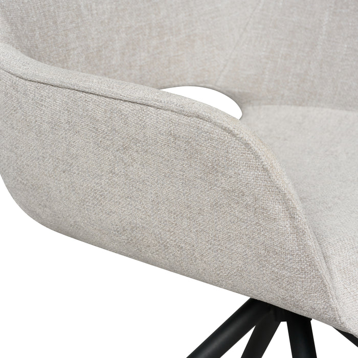 Eetkamerstoel Quito - Grijs -  - 60x84x62cm (BxHxD)