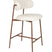 Giga Meubel - Barstoel Off White Stof - Claes - Set van 2