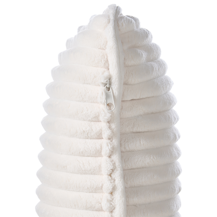 Beliani - SORSELE - Schommelstoel - Wit - Corduroy