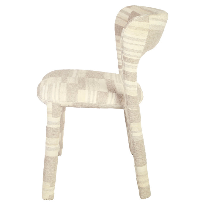 DÉJA Living - Eetkamerstoel Greige Stof - Mala - Set van 2