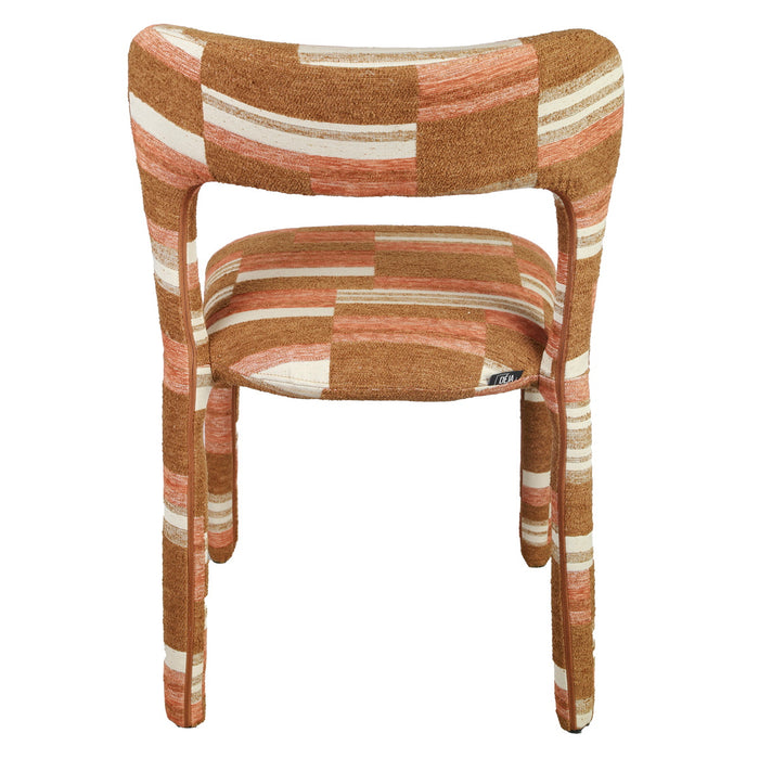 DÉJA Living - Eetkamerstoel Terracotta Stof - Mala - Set van 2