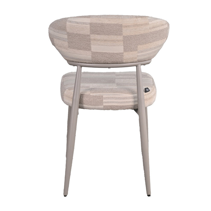 DÉJA Living - Eetkamerstoel Greige Stof - Nora - Set van 2