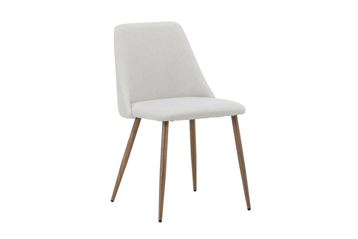 Fjôrd - Eetkamerstoel Beige|Bruin Stof - Night - Set van 2