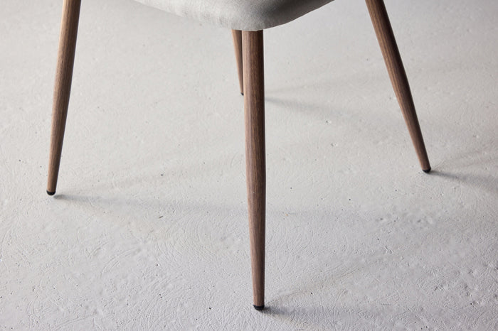 Fjôrd - Eetkamerstoel Beige|Bruin Stof - Night - Set van 2