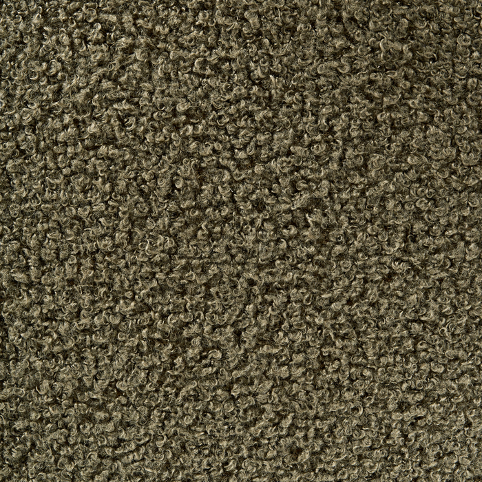 Beliani - DAY - Eetkamerstoel set van 2 - Donkerbruin|Groen - Bouclé