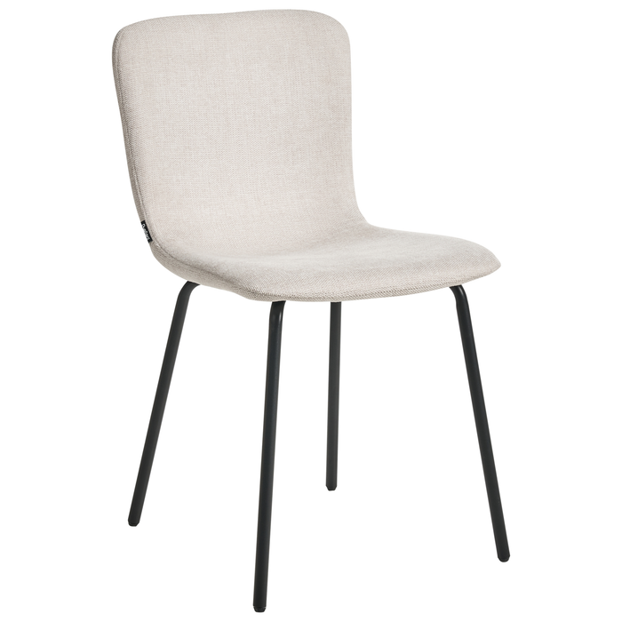 Beliani - CALDWELL - Eetkamerstoel set van 4 - Lichtbeige - Polyester