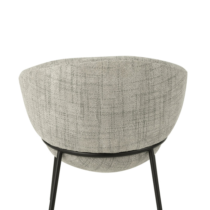 J-Line stoel - ijzer - grijs|zwart