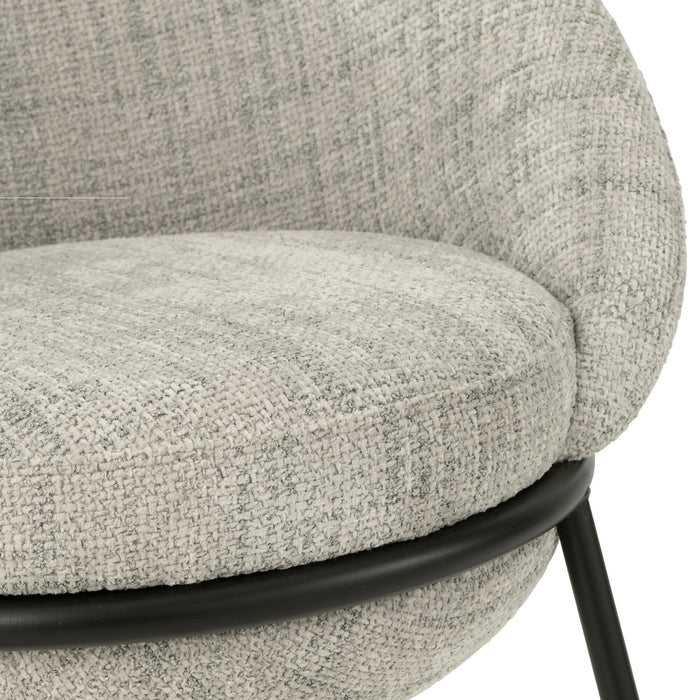 J-Line stoel - ijzer - grijs|zwart