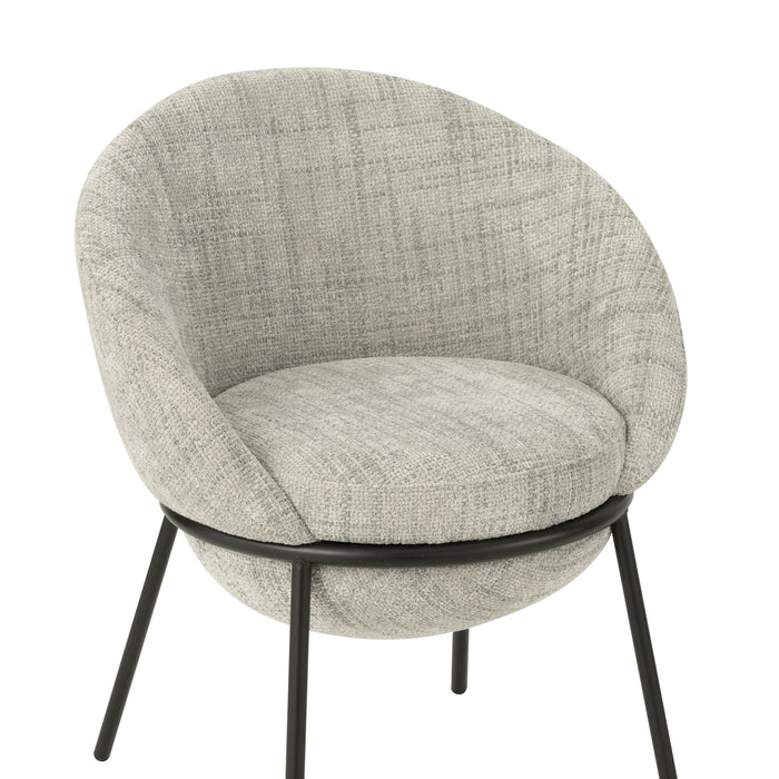 J-Line stoel - ijzer - grijs|zwart