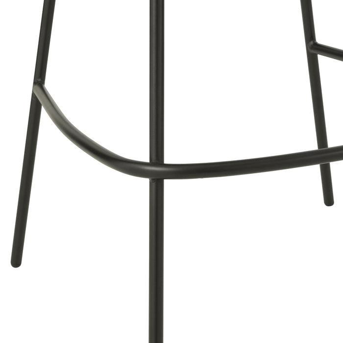 J-Line barkruk - ijzer - grijs|zwart