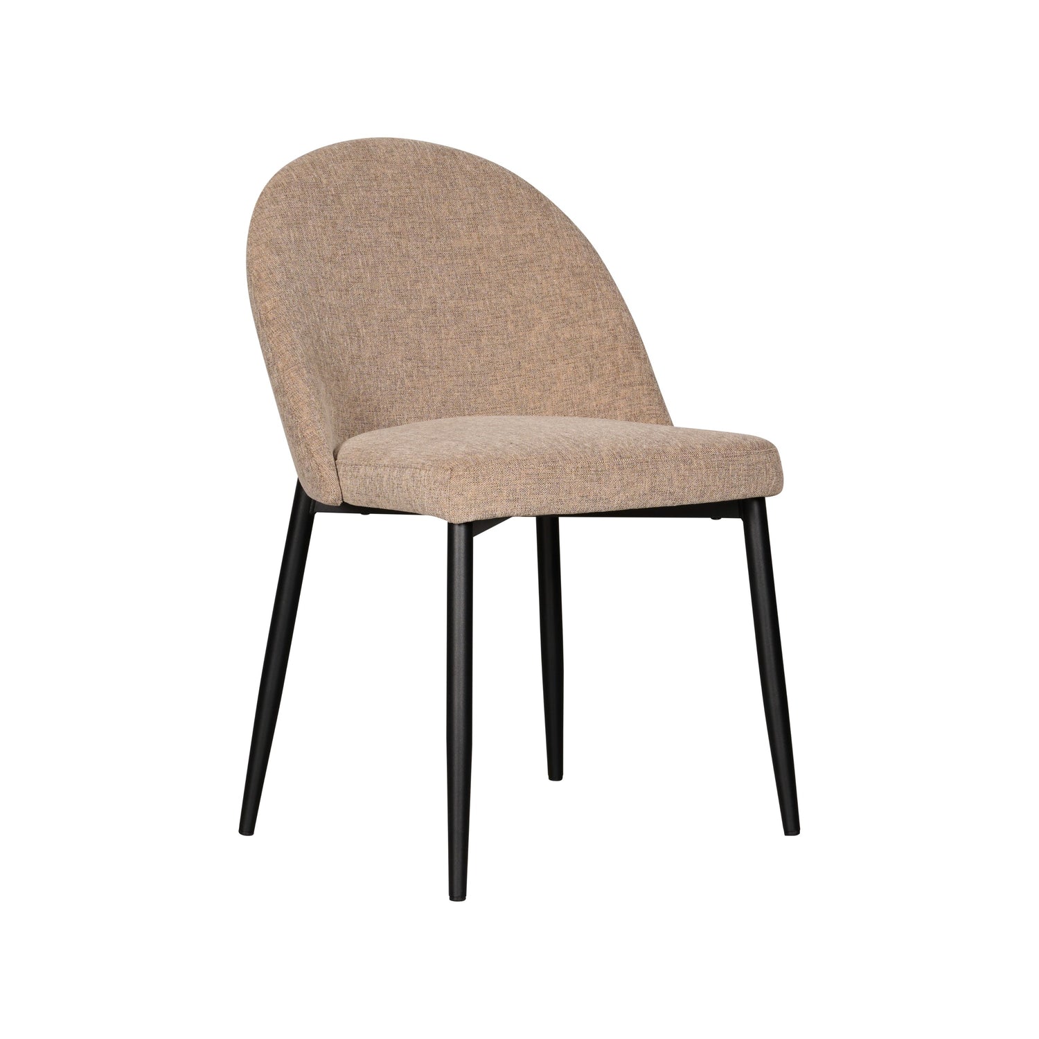 Eetkamerstoel Donna - Beige - Textiel - 52x82x61cm (BxHxD)