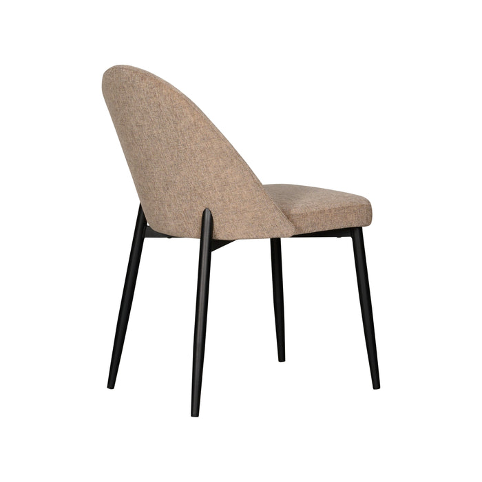 Eetkamerstoel Donna - Beige - Textiel - 52x82x61cm (BxHxD)