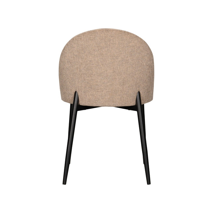 Eetkamerstoel Donna - Beige - Textiel - 52x82x61cm (BxHxD)