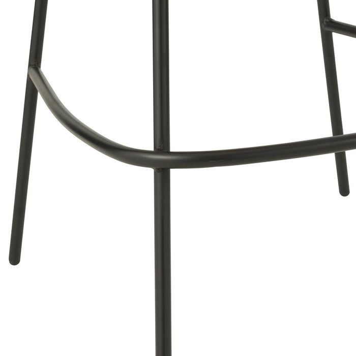 J-Line barstoel - ijzer - lichtroze|zwart