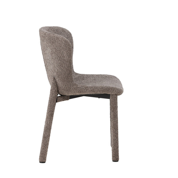 Fjôrd - Eetkamerstoel Bruin Stof - Astoria - Set van 2