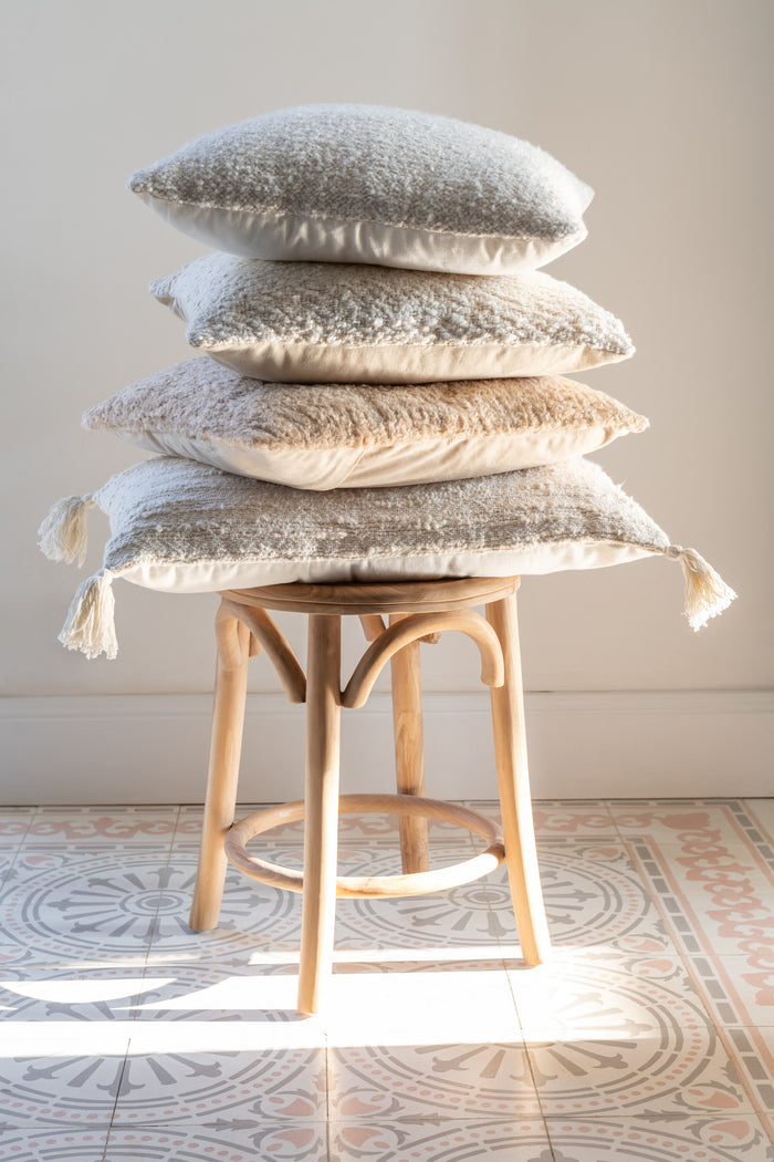 J-Line kruk Ali - teak hout - naturel