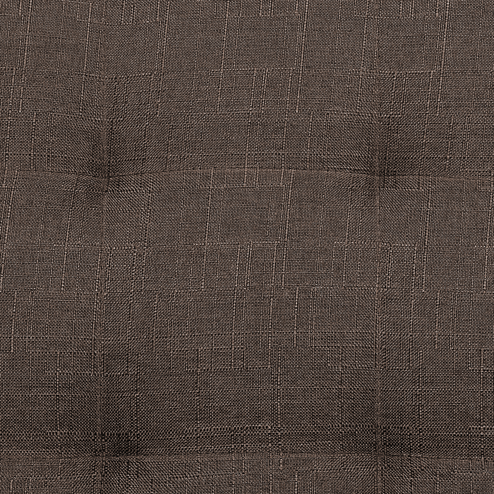 Beliani - ABERDEEN - Ottomaan - Donkerbruin - Polyester