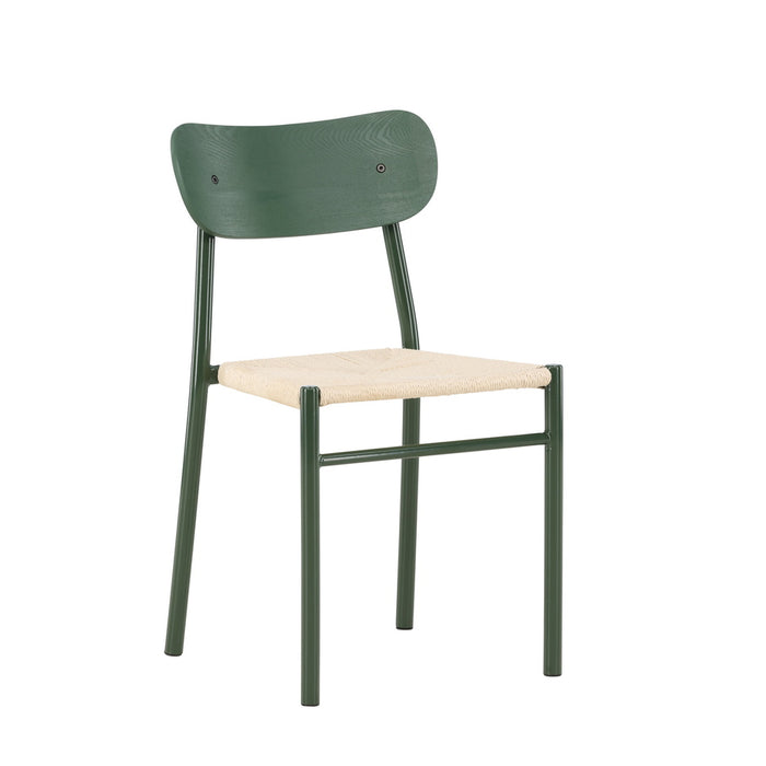 Fjôrd - Eetkamerstoel Groen Touw - Polly - Set van 2