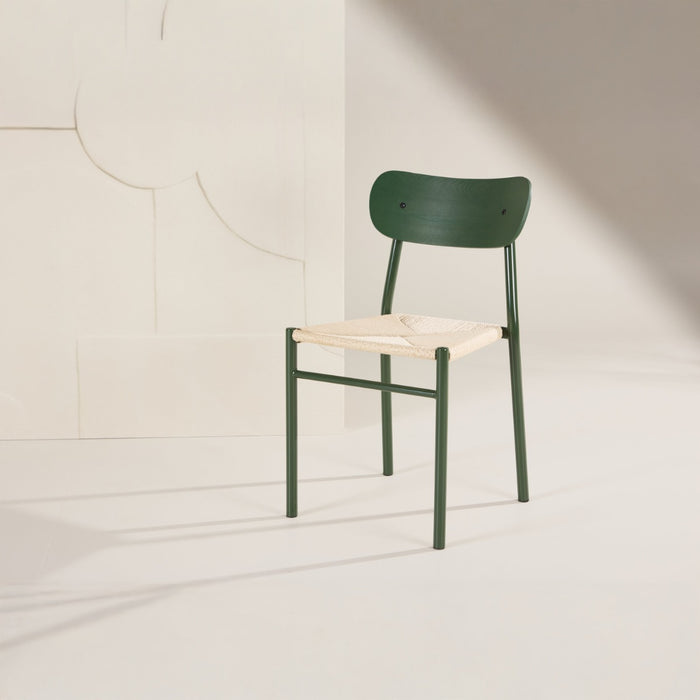 Fjôrd - Eetkamerstoel Groen Touw - Polly - Set van 2