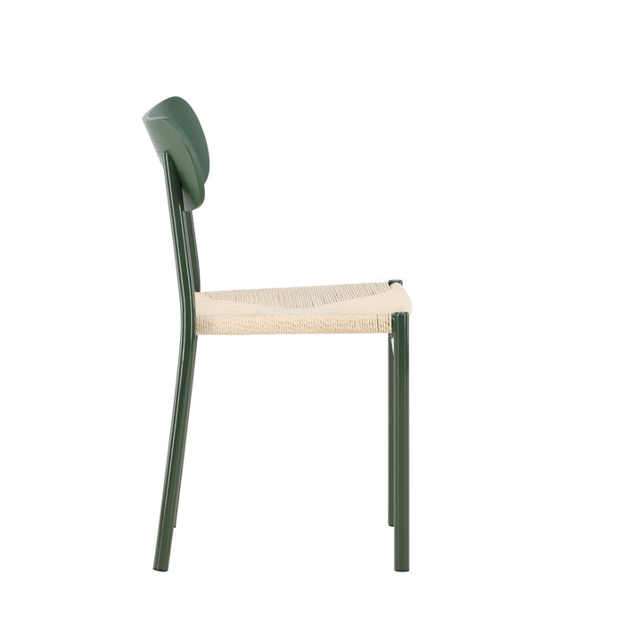 Fjôrd - Eetkamerstoel Groen Touw - Polly - Set van 2