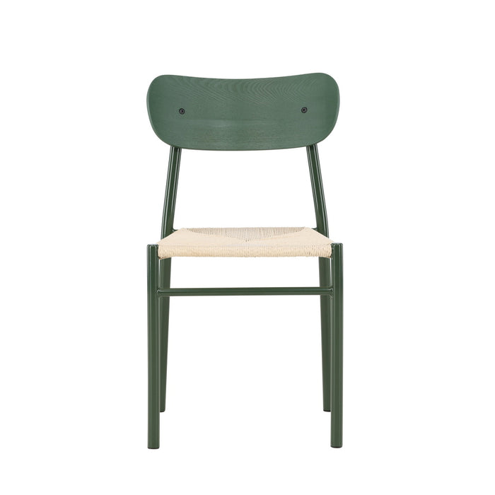 Fjôrd - Eetkamerstoel Groen Touw - Polly - Set van 2