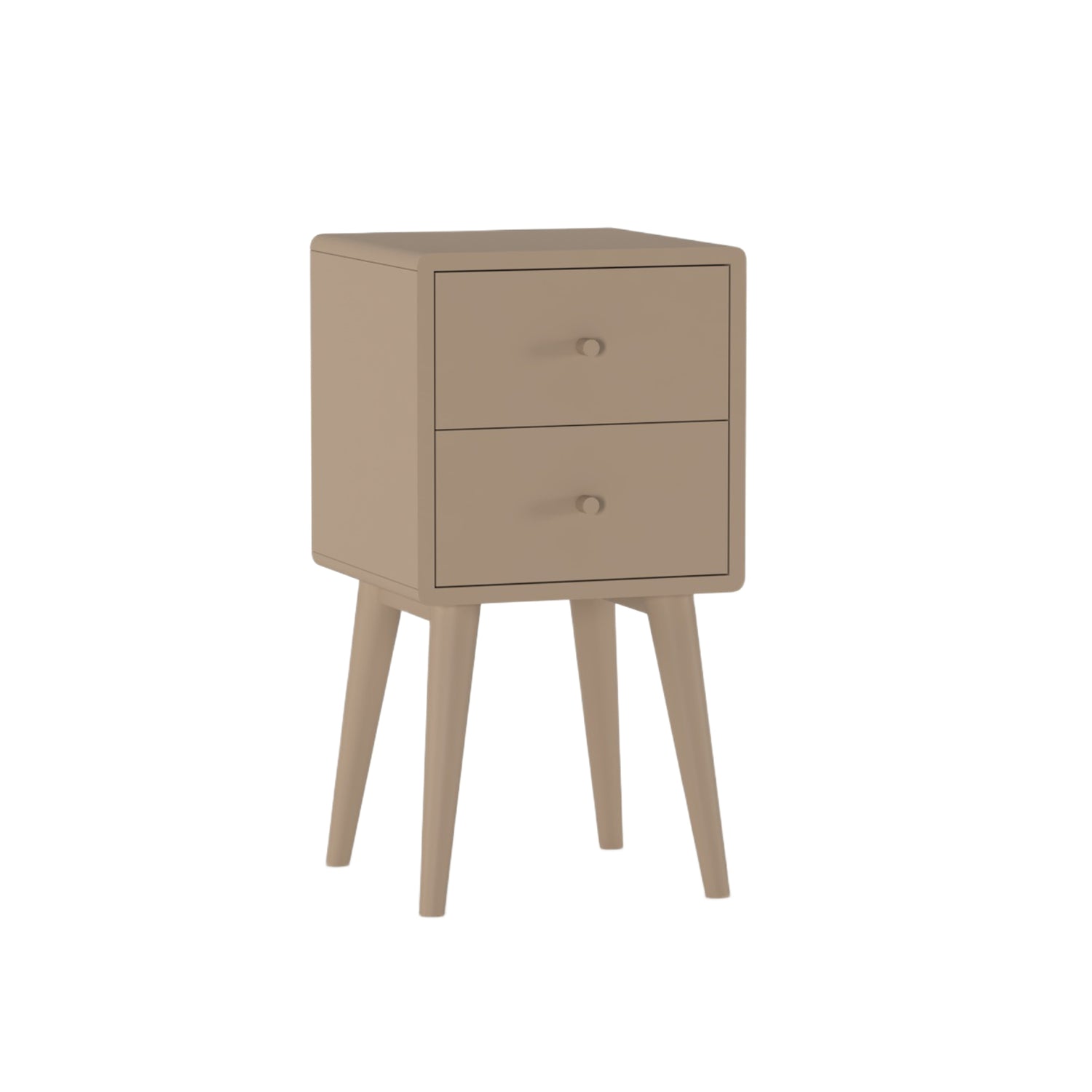 Nachtkastje Borba - Beige|Taupe - Hout