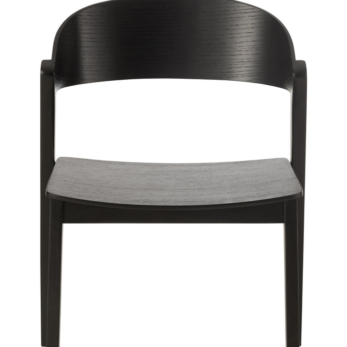 J-Line stoel Laga - eikhout|multiplex - zwart