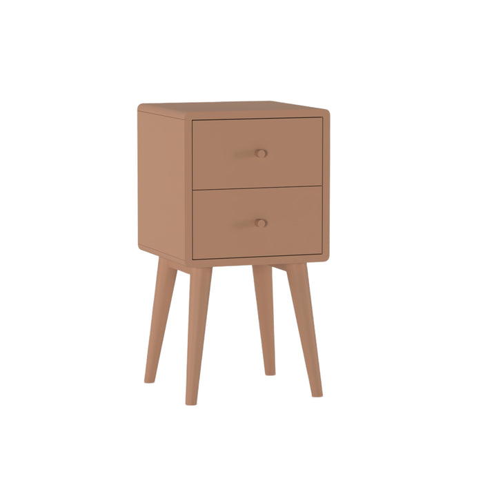 Nachtkastje Borba - Beige|Bruin|Terra - Hout